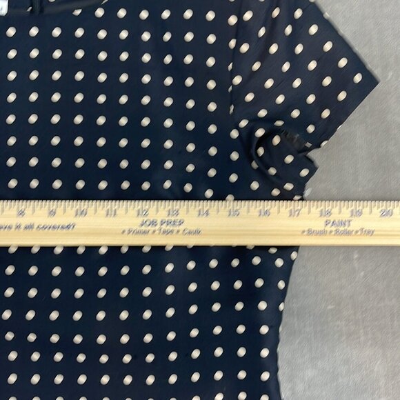 Pure and Simple Black and Cream Polka dot Silk Dress Size 6 - Picture 5 of 6